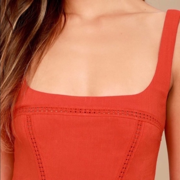 INTIMATELY FREE PEOPLE Beyond Me Red‎ Mini Dress - Picture 3 of 11